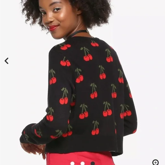 Riverdale Cherry Intarsia Cardigan Sz S - Picture 3 of 15